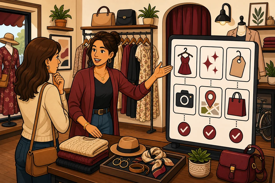 Boutiques trust-builder illustration for store visits and product interest stay obvious.